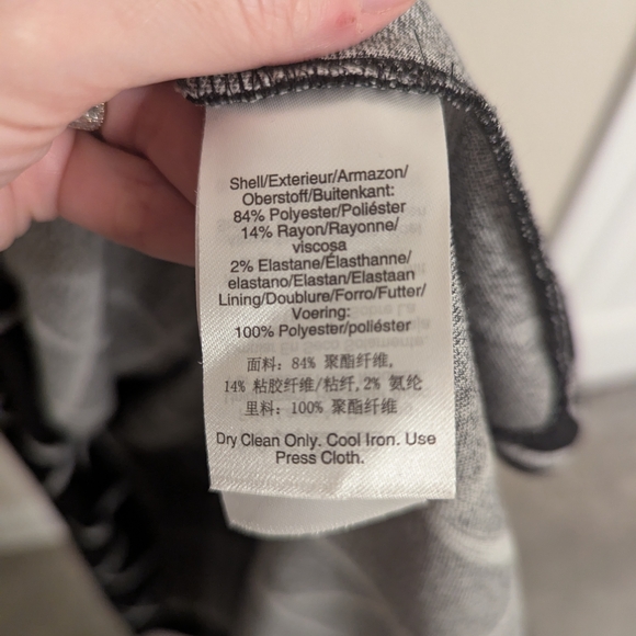 DKNY Black and White Checkered Midi Dress - Picture 4 of 4